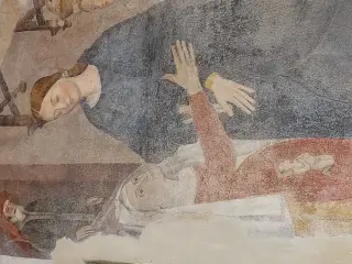 Visita di Maria ad Elisabetta - Cappella della Madonna del Boschetto a Frossasco