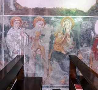 Madonna del Latte e Santi - Oratorio dell' Assunta o Madonna del Latte a Pray