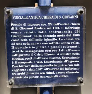 Pannello illustrativo - Resti di San Giovanni a GaressioFrazione Borgo Maggiore