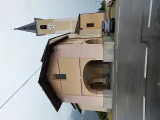 Facciata e campanile - Parrocchiale di San Vincenzo Diacono e Martire a Giaglione
