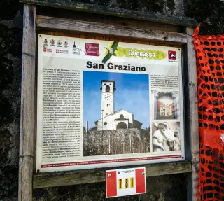 Pannello illustrativo - Oratorio di San Graziano a Grignasco
