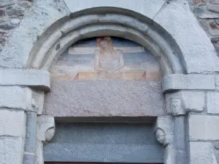Lunetta portale - Parrocchiale di San Massimo a Isasca