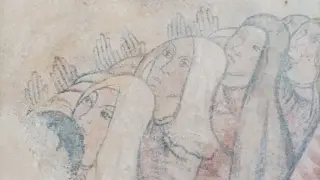 Madonna della Misericordia Dettaglio - Cappella del Cimitero o San Pietro a Issiglio