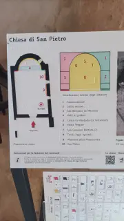 Pannello illustrativo - Cappella del Cimitero o San Pietro a Issiglio