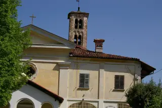 Vista d'insieme del campanile - Oratorio di San Michele a MongrandoFrazione San Michele