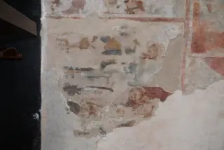 Tracce di affreschi - Santuario della Madonna dei Campi a Landiona