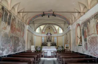 Interno - Santuario della Madonna dei Campi a Landiona