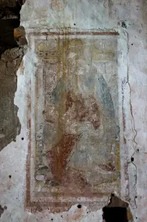 Tracce di Madonna col Bambino - Parrocchiale Cripta di Sant'Olimpio o San Pietro o San Biagio a Lenta