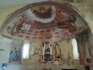 Affreschi Absidali e Madonna del Latte - Chiesa della Madonna dei Campi o di Campagna a Lenta